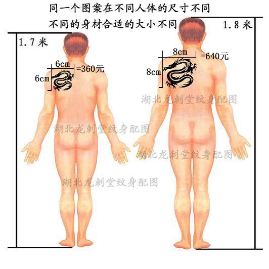 武汉文身价格 龙刺堂武汉纹身价格表